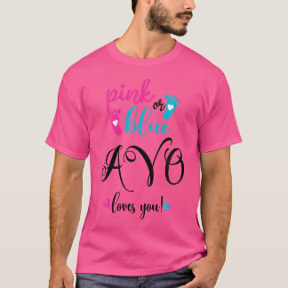Wo Rosa eller Blue Avo Kärlek du Gender Visa Baby  T Shirt