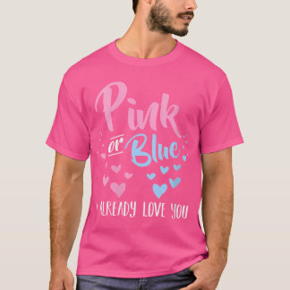 Wo Rosa eller Blue I Kärlek du Gravid Gende T Shirt