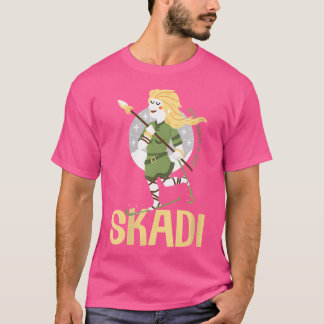 Wo Skadi Norse Giantess Goddess från Snö Winter Hu T Shirt