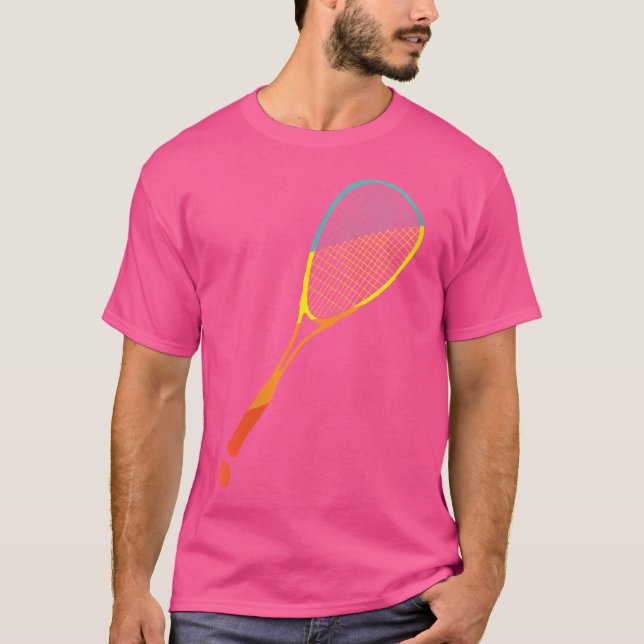 Wo Squash Rackettboll T Shirt (Framsida)