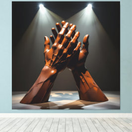 „Wo Stahl den Geist umarmt“ Canvastryck