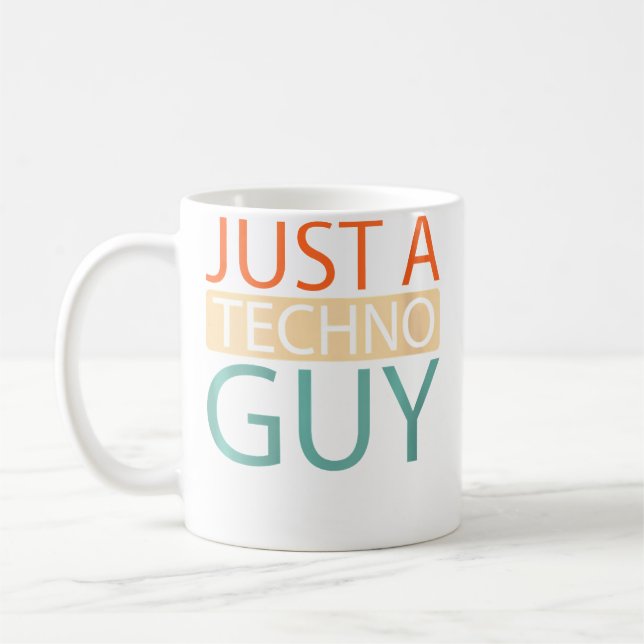 Wo Techno Clubbing Electro Raver Hardtekk Bara En  Kaffemugg (Vänster)