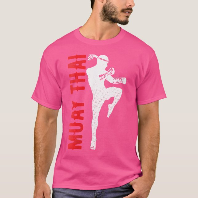 Wo Thaiboxing Muay Thai T Shirt (Framsida)