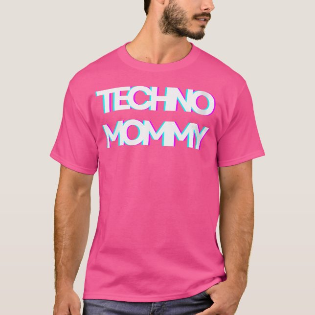 Wo Trippy Techno Edm Music Rave Festival Mother Mo T Shirt (Framsida)