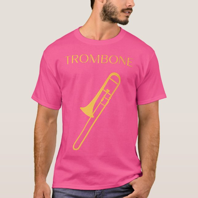Wo Trombone Band Symphony Orchestra Trombone T Shirt (Framsida)