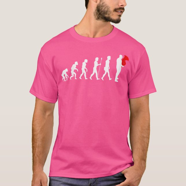 Wo Tuba Evolution Orchestra Marching Band Musician T Shirt (Framsida)