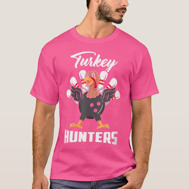 Wo Turkiet Hunters Bowling Bowlareare T Shirt (Framsida)
