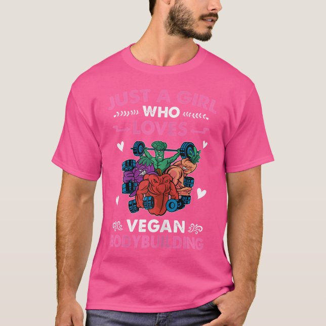 Wo Vegan Bodybuilding T Shirt (Framsida)