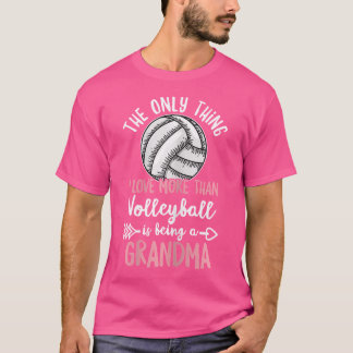 Wo Volleyball session för en Volleyball Grandma T Shirt