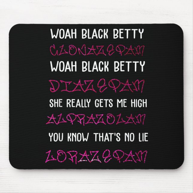 Woah Black Betty Clonazepam Woah Black Betty Diaze Musmatta (Framsidan)