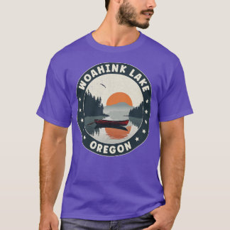 Woahink Sjö Oregon Sunset T Shirt