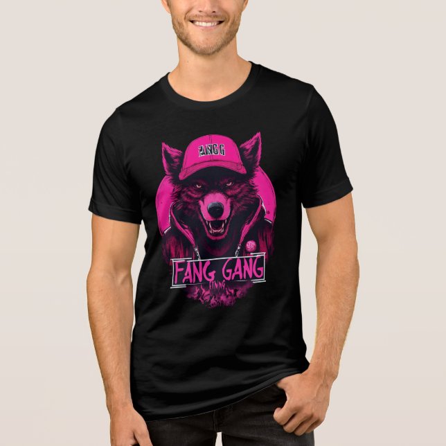 Woalf Fang Gang: Bold & Fierce T-Shirt Design (Framsida)