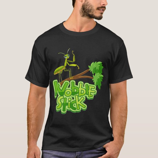 wobble stick t shirt (Framsida)
