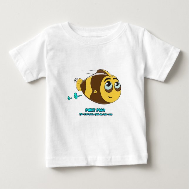Wobblefin fisfisk tee shirt (Framsida)