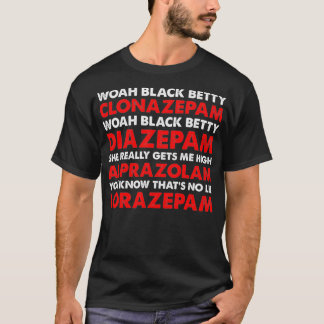 woblack betty clonazepam t shirt
