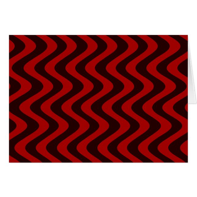 Wobly Vinkarare (svart/röd) Hälsningskort (Framsidan Horizontal)