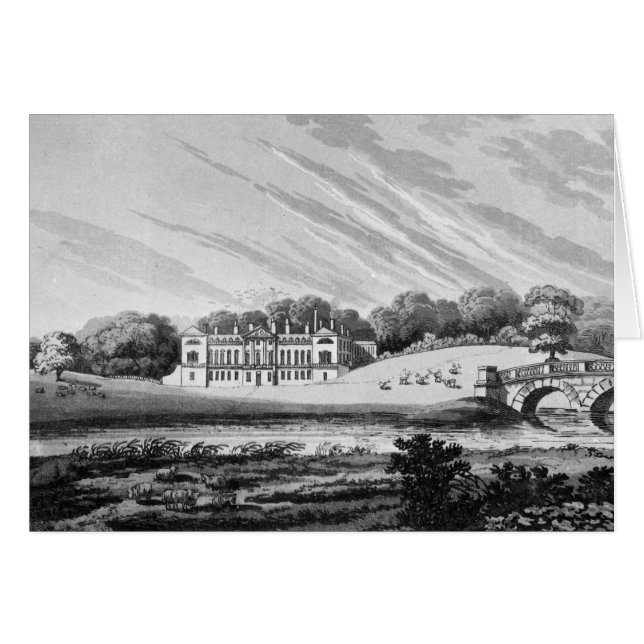 Woburn Abbey, Bedfordshire Hälsningskort (Framsidan Horizontal)