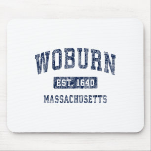 Woburn Machusetts Ma Vintage Etablerad Premium T Musmatta