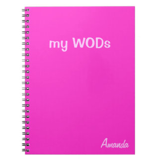 WOD-journal - shock rosa Anteckningsbok