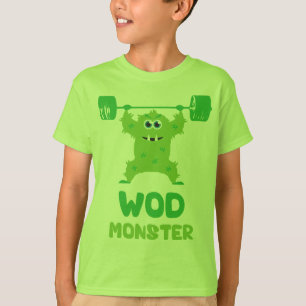 WOD Monster (Cute Barbell Snatch Monster) T Shirt
