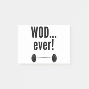 WODever! - Crossfit-Inspirerade noveltygåvor Post-it Block