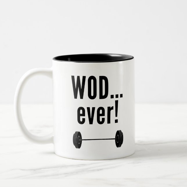 WODever! - Crossfit-Inspirerade noveltygåvor Två-Tonad Mugg (Vänster)