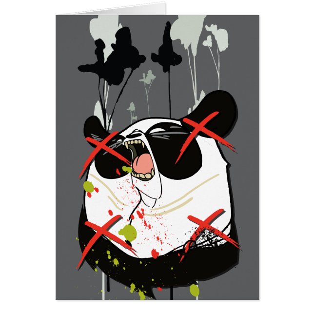 Woebots "Panda ", Hälsningskort (Framsidan)