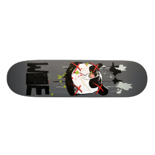 Woebots "Panda X" Mini Skateboard Bräda 18,7 Cm