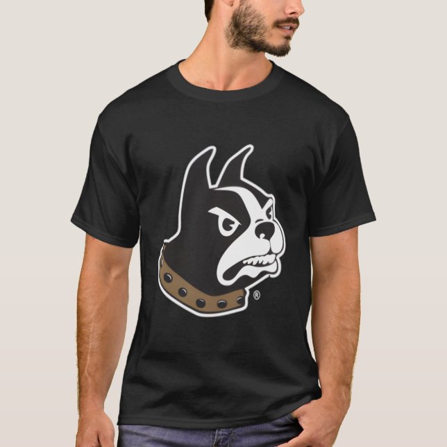 Wofford Terriers Lämnat Chest Icon T Shirt (Framsida)