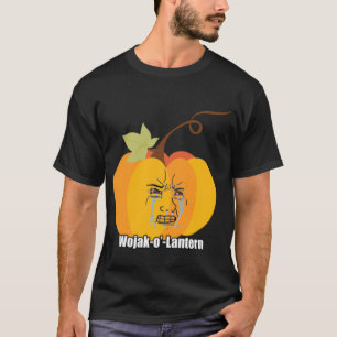 Wojak Halloween Meme Pumpkin Gråtande Soyjak Wojac T Shirt