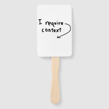 Wojak Jag kräver kontext-skylt