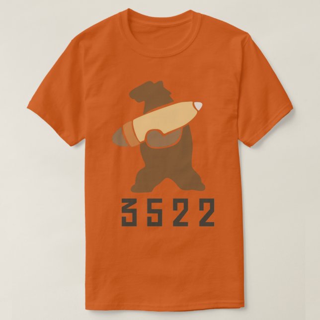 Wojtek the bear Polish Soldier Bear Natural Brown T Shirt (Design framsida)