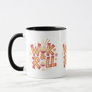 Wok & Roll Dim Sum Asiatisk Mat Vintage Retro Fynd Mugg