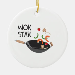 Wok Star Julgransprydnad Keramik