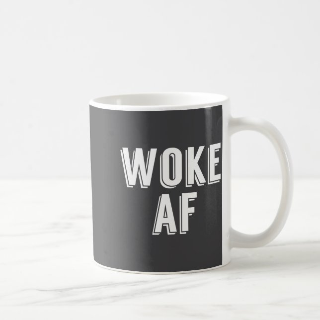 Woke Af Funny P Culture Womens  Kaffemugg (Höger)