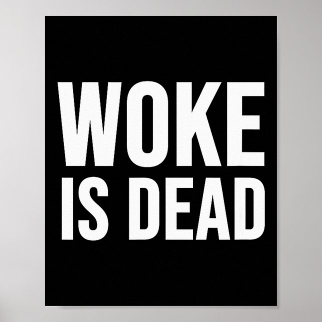 Woke Är Död  Poster (Framsidan)