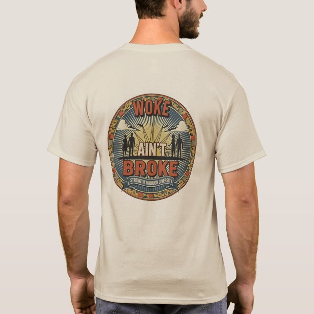 Woke är inte trasig t-shirt (Baksida)