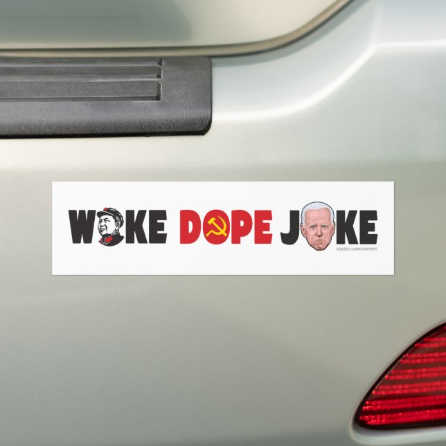 Woke Dope Joke Bumper Sticker Bildekal (På Bil)
