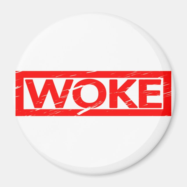 Woke Frimärke Magnet (Framsidan)