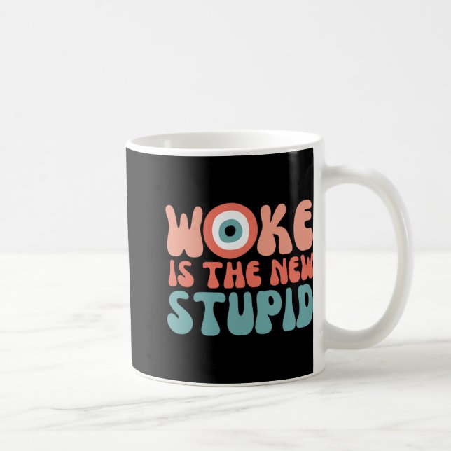 Woke Is The New Stud Funny Anti Woke Conservative  Kaffemugg (Höger)