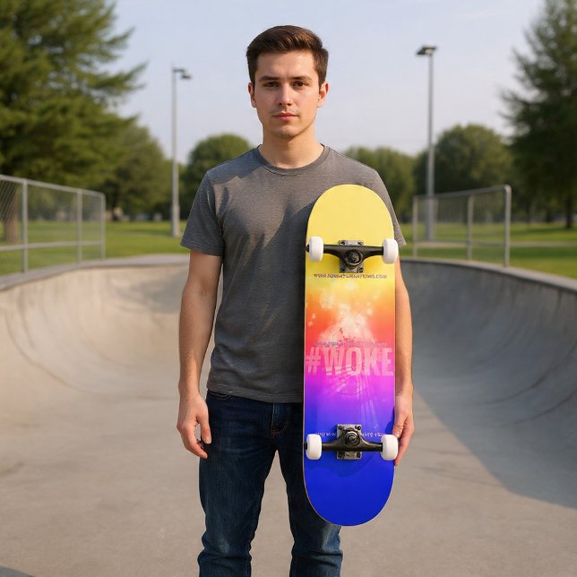 #WOKE MINI SKATEBOARD BRÄDA 18,5 CM (Skapare uppladdad)