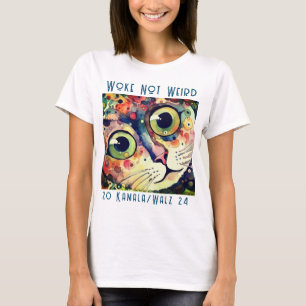 Woke Not Konstig Kamala Cat T-Shirt