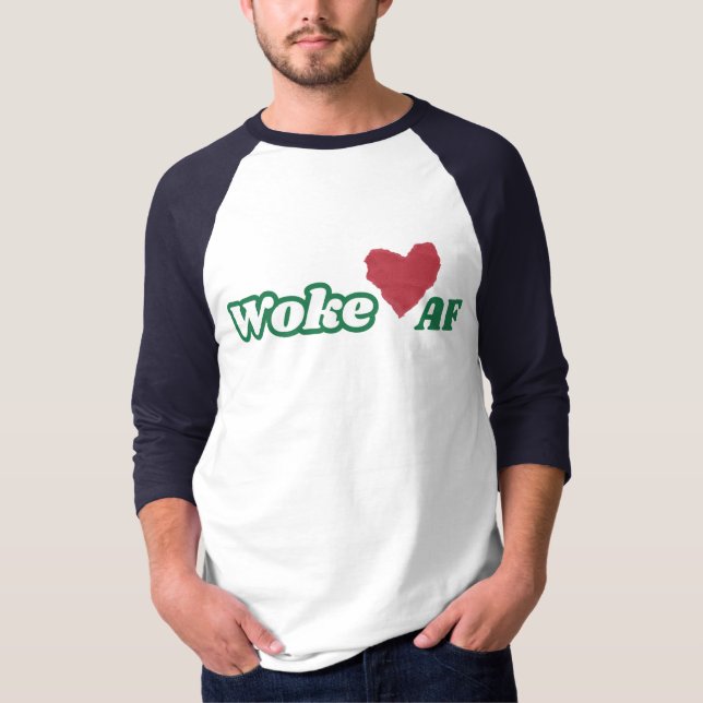 Woke Raglan Women's T Shirt (Framsida)