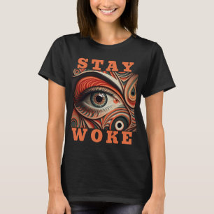 WOKE "Stanna Woke" Politisk T-Shirt