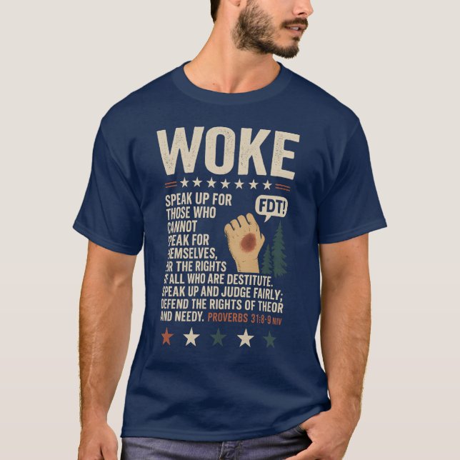 WOKE T SHIRT (Framsida)