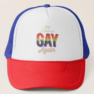Woke Up Gay pride Rainbow Queer Gay CSD Party HGBT Keps