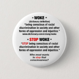 WOKE vs, STOP WOKE-knapp Knapp