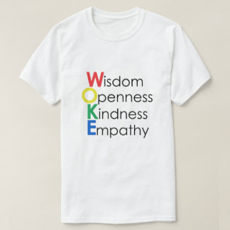 WOKE Wisdom Open Kindness Empathy T Shirt