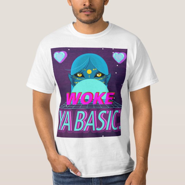 Woke ya basic t shirt (Framsida)