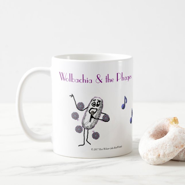 Wolbachia & fagocytmuggen vid RoseWrites Kaffemugg (Med munk)